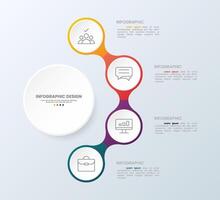 Infographic Design Business Process Workflow Steps vector