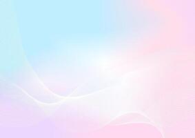 abstract pastel color background with wavy lines vector