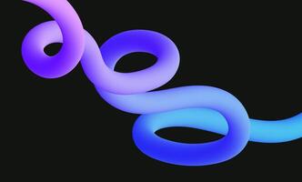 Dynamic abstract strokes with different colors and gradient effect. Abstract background with abstract fluid 3d curve line. Blue violet colors vector