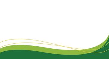abstract green background with waves design template vector