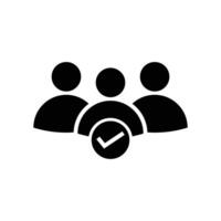 join the community icon design with checkmark vector