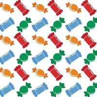 Colorful Candy Seamless Pattern Background Design Template vector