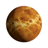 High-Resolution Image of Venus Isolated on Transparent Background, perfect for compositing and design elements focused on space exploration png