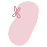 a pink heart with a bow on it png