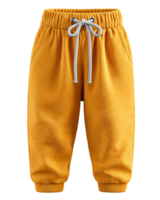 Cozy Yellow Sweatpants with Drawstring for Comfortable Casual Style png
