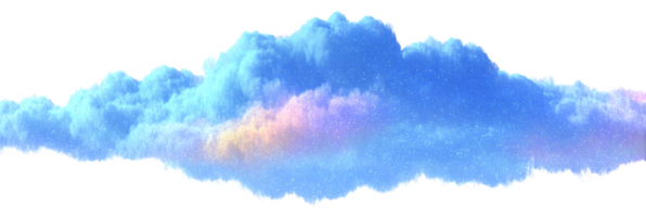 Colorful Evening Cloudscape with Soft Pastel Hues and Sparkling Stars png