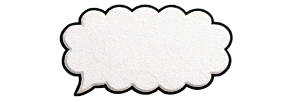 Blank Speech Bubble for Conversation Design png