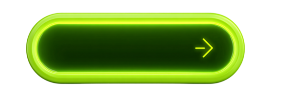 Bright Green Button with Arrow for User Interface and Digital Design png