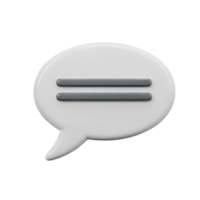 3D rendered icon of a speech bubble with an equals sign symbolizing a direct quote an equation or a statement of equivalence in communication png