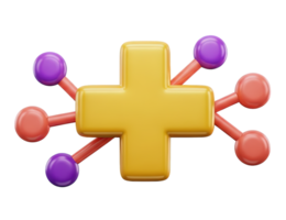 Telemedicine concept with medical cross connected to network nodes symbolizing digital health services online consultation and modern healthcare technology suitable for tech forward medical projects png