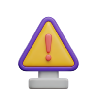 Yellow and purple triangular warning sign with a red exclamation mark indicating a hazard caution alert or potential danger commonly used for safety notices and risk awareness in designs png