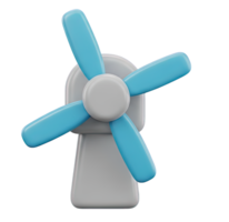 3D rendered icon of a wind turbine symbolizing renewable energy wind power sustainable electricity generation or an eco friendly alternative source png