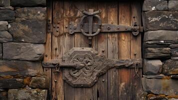 intricate rustic door photo