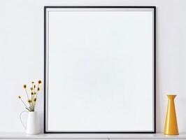 Art Frame Template in Modern Interior photo