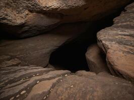 Underground Cave Passage with Curved Walls photo