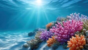 Vibrant coral reef exploration underwater nature photography aquatic paradise serene perspective colorful ecosystem photo