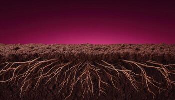 Exploring the hidden world of plant roots nature 3d visualization underground close-up soil dynamics photo