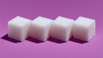 Stylish sugar cubes with shadow design for advertising indoor setting minimalist aesthetic photo