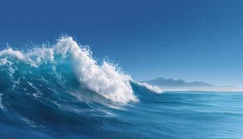 Summer ocean wave art coastal location line illustration tranquil environment serene viewpoint photo