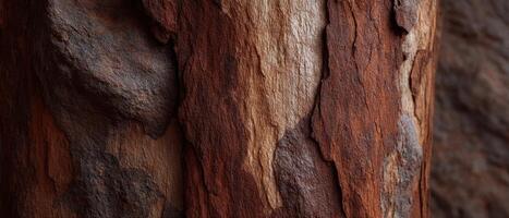 Textured tree bark surface with rich contrast in nature close-up photography high detail photo