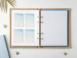 Minimalist Scrapbook Template with Elegant Design photo