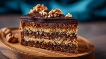 Vibrant and delicious cake captured in ultra-realistic, high-quality photography photo