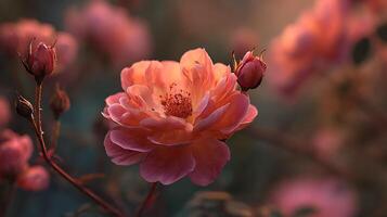Magnificent Flower Portrait Emphasizing Texture, Tone, and Depth photo