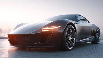 Automotive Photography of a Unique and Stylish Modern Car photo