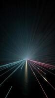 Abstract light patterns create a mesmerizing visual experience in a dark environment photo