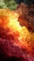 Vibrant abstract artwork blending warm colors in a dynamic, swirling pattern creating a sense of movement and depth in a creative composition photo