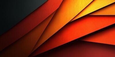Vibrant layers of red and orange paper create a dynamic abstract background in an artistic composition photo
