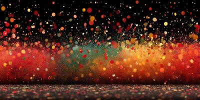 Colorful splashes of paint create a vibrant abstract background for artistic expressions and design projects photo