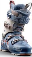 Ski boot designed for performance, featuring floral patterns and advanced technology for optimal comfort and style photo