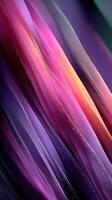 Colorful abstract waves blending in vibrant shades of purple, pink, and orange captured in smooth, flowing patterns photo