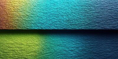 Vibrant color gradients showcase the beauty of water with a play of light and shadow during midday photo