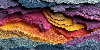 Colorful abstract layers create a vibrant texture that captivates the viewer's attention in a modern art composition photo