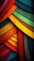 Vibrant abstract design featuring colorful layered textures in various hues and shades creating an artistic visual composition photo
