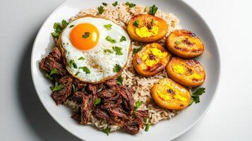 Cuban beef and rice photo
