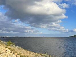 Summer View of the Volga River with Kazan in the Distance photo