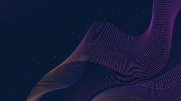 Elegant abstract background with smooth colorful gradient lines on a dark surface ideal for tech and creative digital themes vector