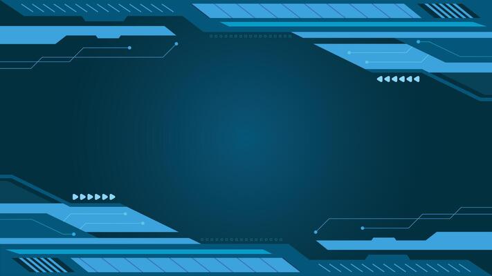 Modern technology background featuring blue tones circuit patterns and futuristic interface layout perfect for tech presentations banners and digital innovation themes