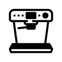 Simplified Espresso Machine Icon with Dispenser and Control Panel vector