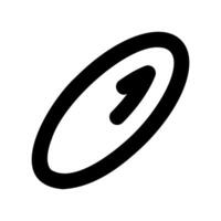 Minimalist Capsule Icon with Arrow and Glossy Highlight on White vector