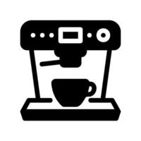 Compact Espresso Machine with Cup Placed Below Dispensing Nozzle vector