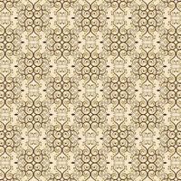 decorative Ornamental Hand Drawn Swirl Damask Style Vintage Pattern Background vector