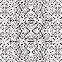 Seamless Decorative Brown Ornament on White Background Texture Pattern vector