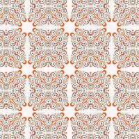 Decorative Pattern Design with Colorful Circle and Swirl Elements vector
