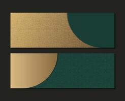 Two horizontal banners with an elegant ornament pattern design vector