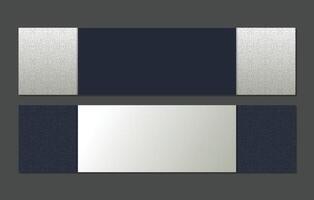 Elegant Banner Designs with Decorative Patterns vector