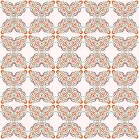 Decorative Pattern Design with Colorful Circle and Swirl Elements for Background. vector